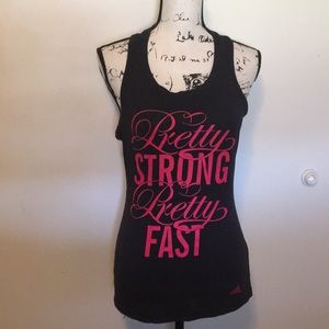 Adidas Ultimate Graphic Black Tank Top Small